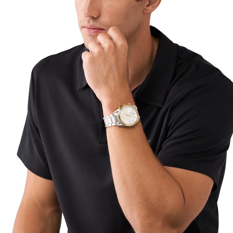 Michael Kors Warren Chronograph Quartz White Dial Men's Watch