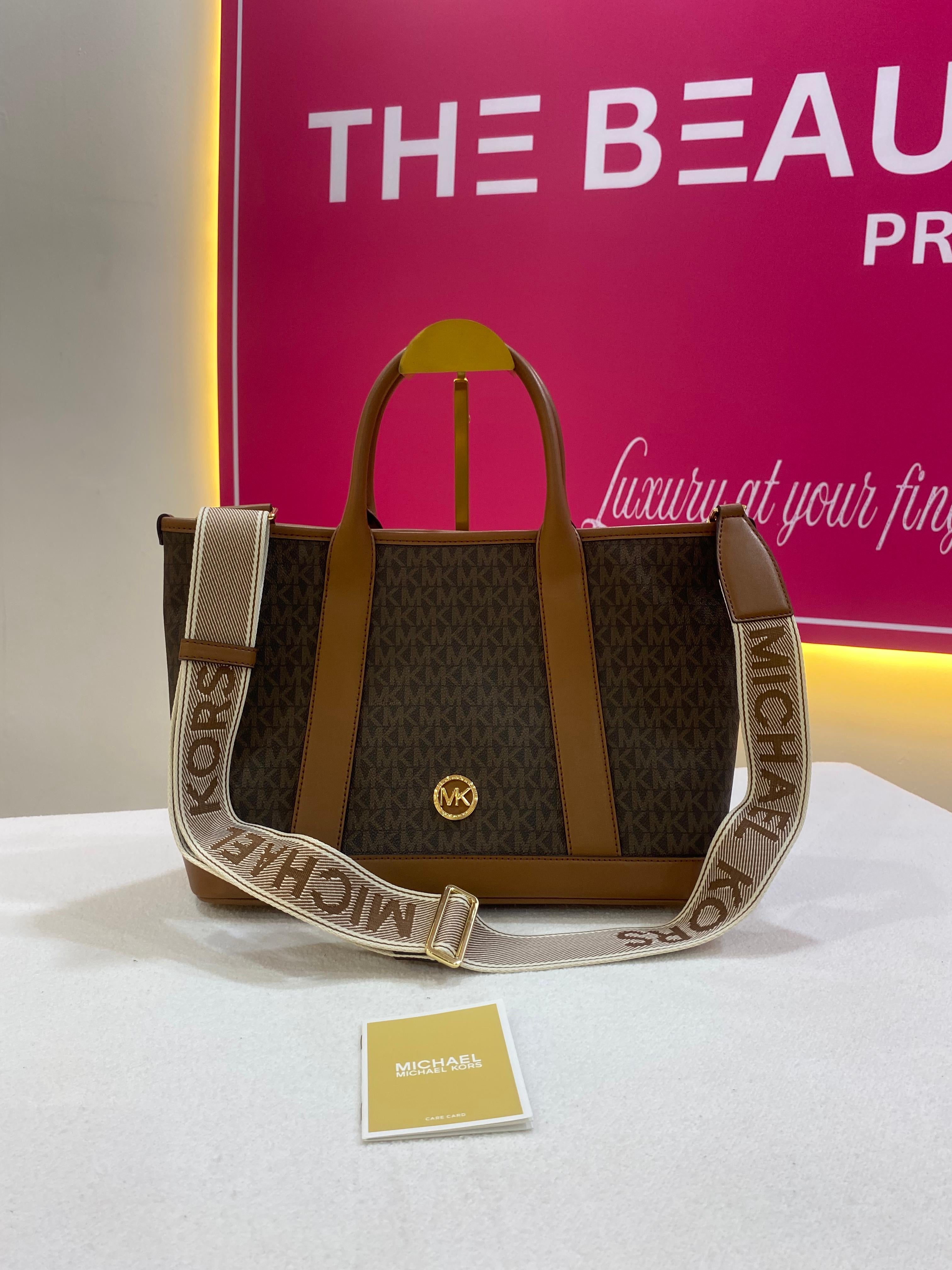 Michael Kors Luisa Medium Signature Logo Satchel