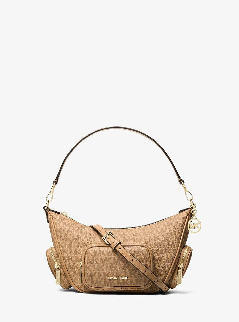Michael Kors Merritt Small Signature Logo Convertible Shoulder Bag