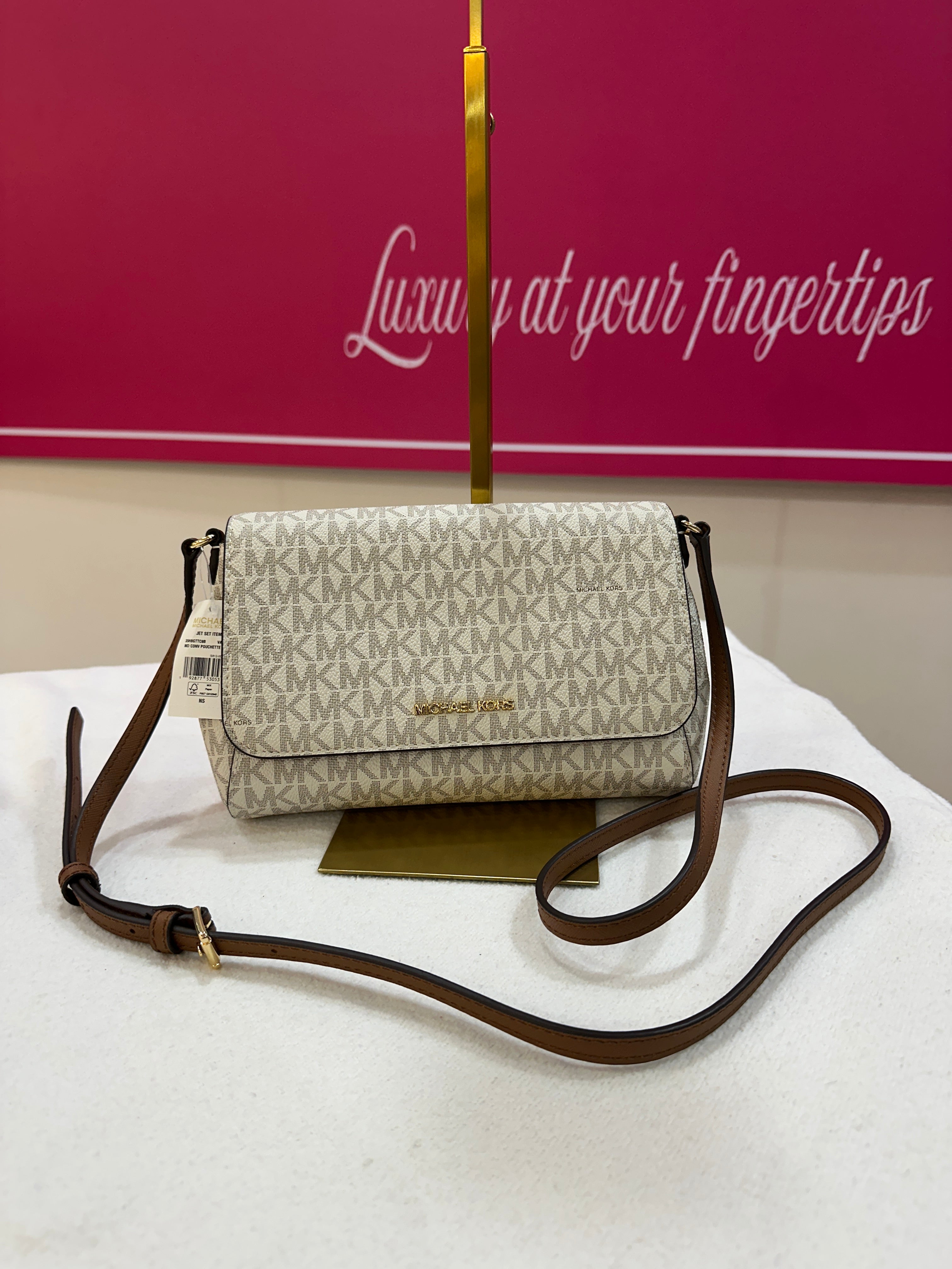 Michael Kors Medium Logo Convertible Crossbody Bag