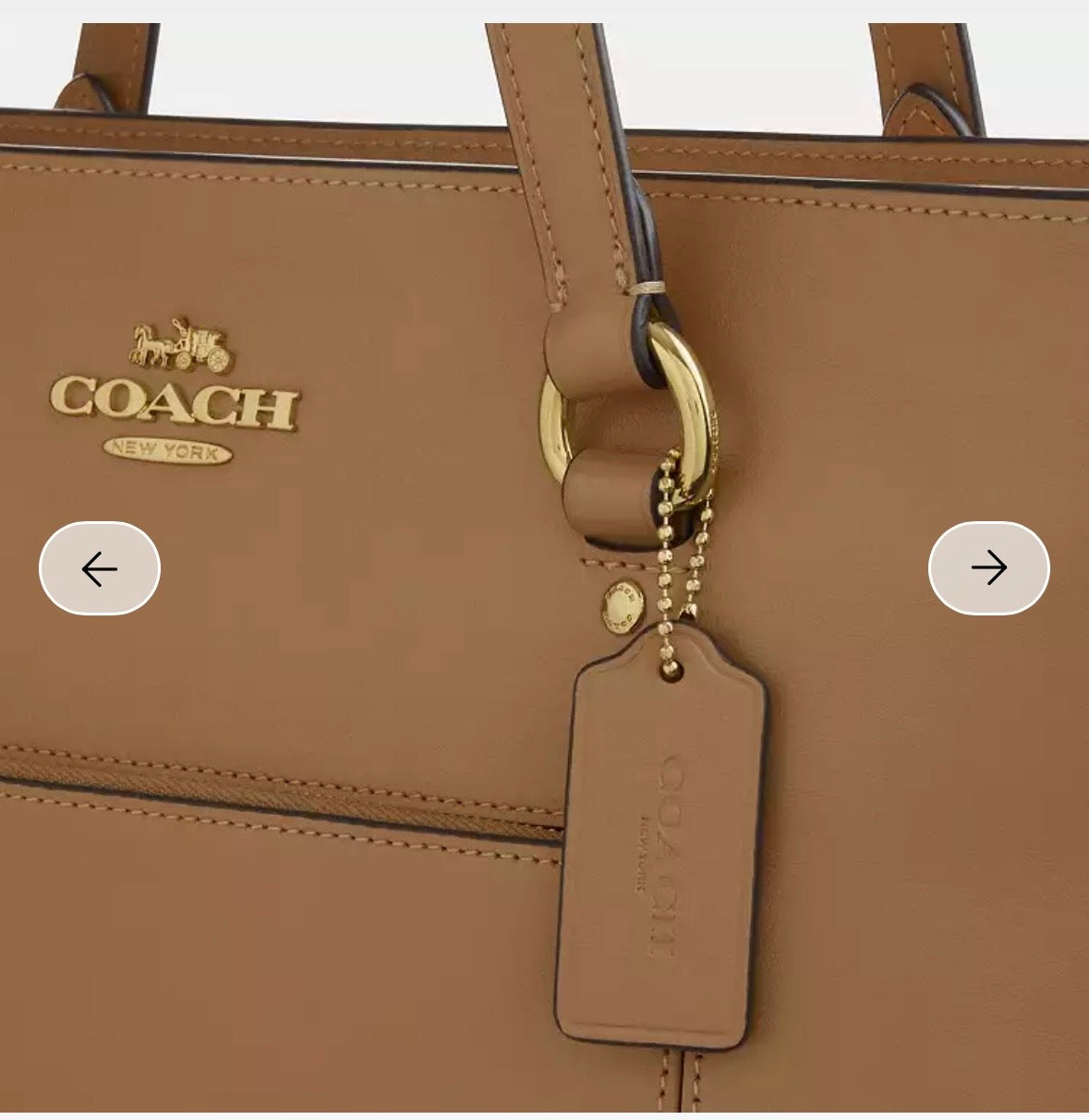 Coach station tote bag
