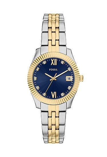 Fossil Scarlette Three-Hand Two-Tone Stainless Steel Watch