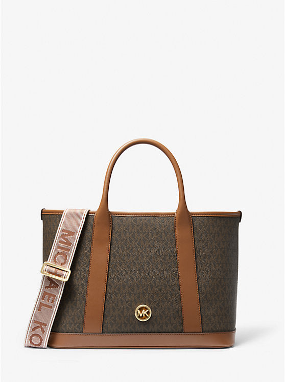 Michael Kors Luisa Medium Signature Logo Satchel