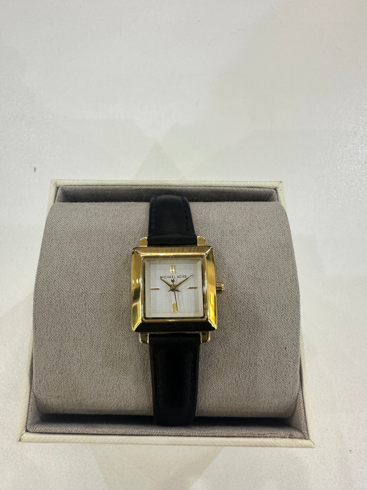 Michael Kors Mini Gwynn Gold-Tone and Leather Watch