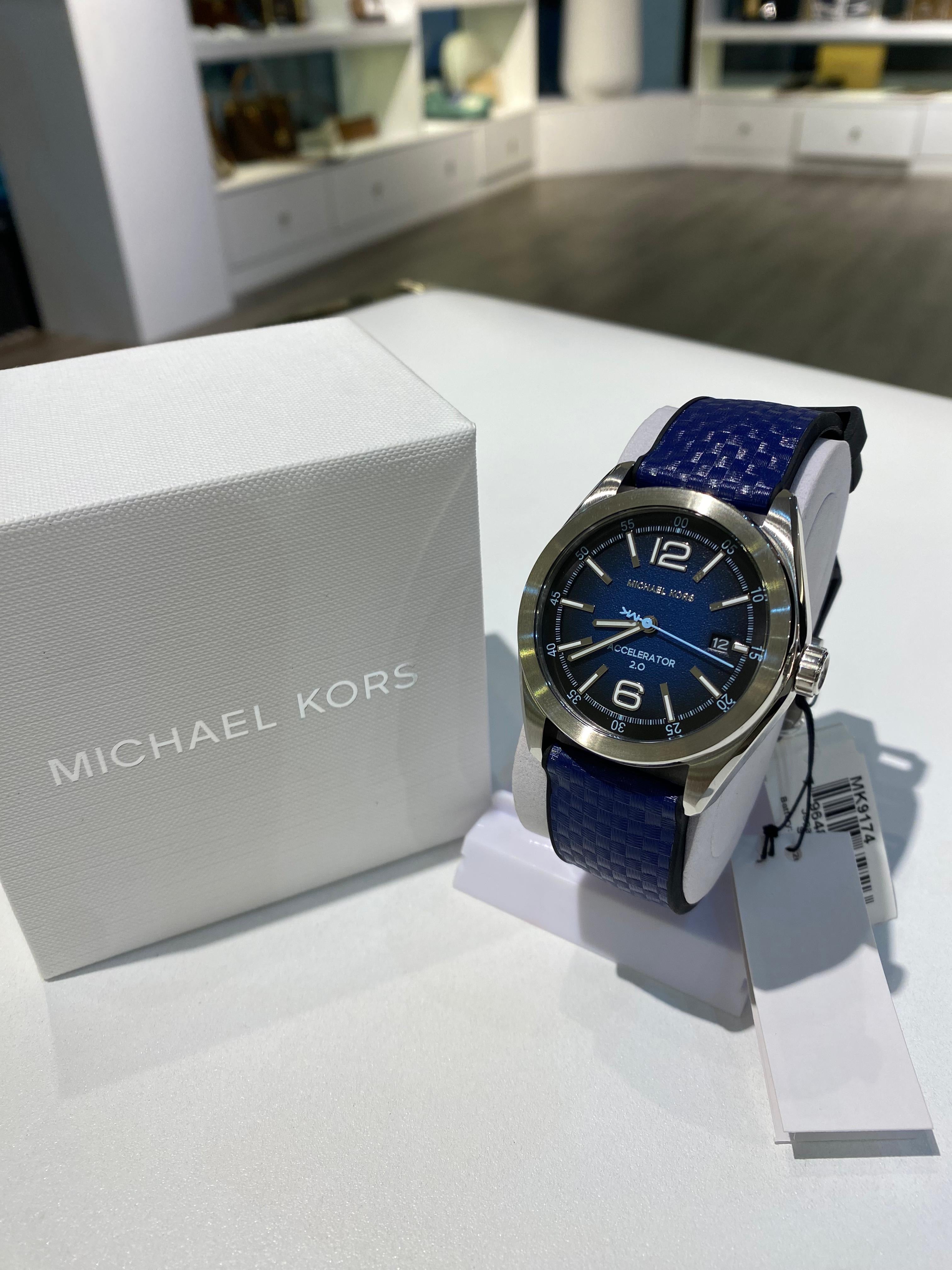Michael Kors Accelerator 2.0 Quartz Blue Dial Men's Watch
