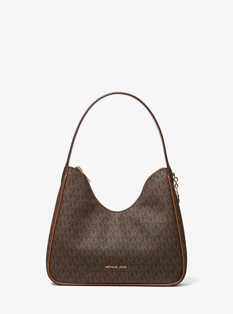 Michael Kors Nayla Small Signature Logo Hobo Shoulder Bag