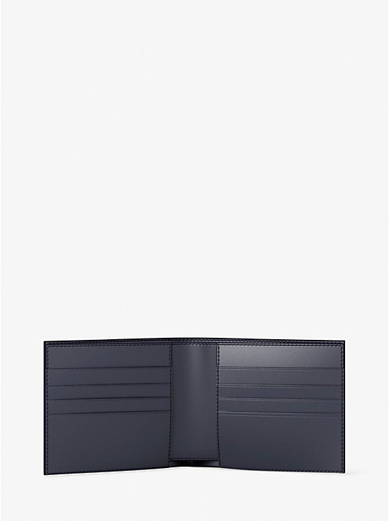 Michael Kors Leather Billfold Wallet and Signature Logo Card Case Gift Set