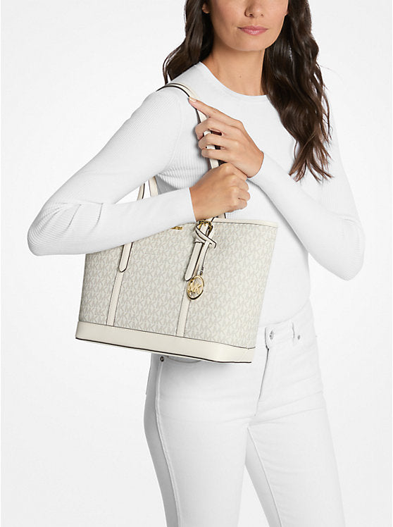 Michael Kors Jet Set Travel Small Logo Top-Zip Tote Bag