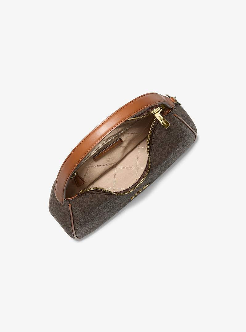 Michael Kors Nayla Small Signature Logo Hobo Shoulder Bag