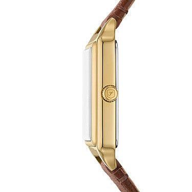 Fossil Raquel 23mm Three-Hand Date Medium Brown Leather Watch
