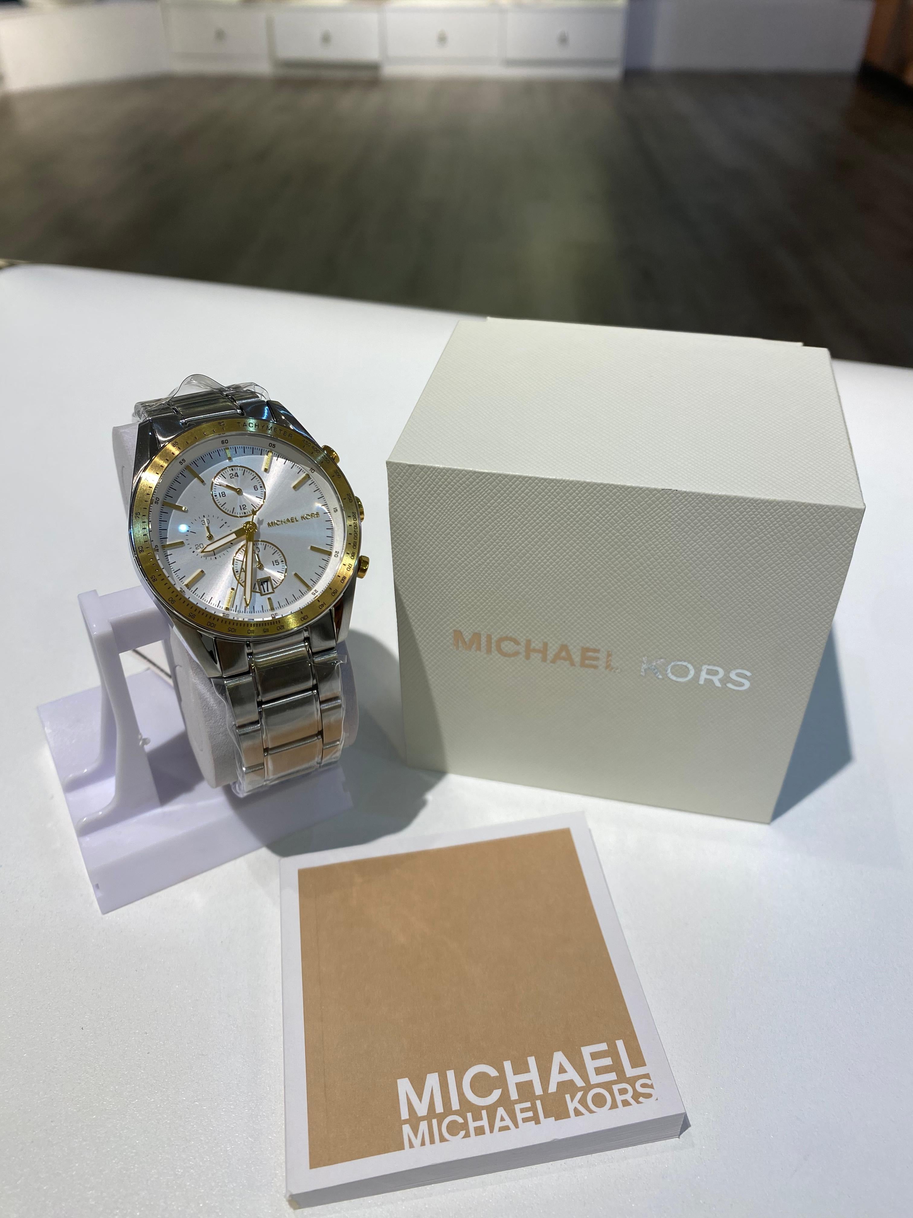 Michael Kors Warren Chronograph Quartz White Dial Men's Watch