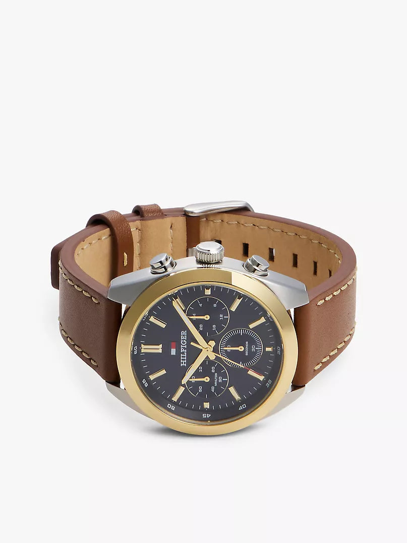Tommy Hilfiger 40MM Leather Strap Chronograph Watch