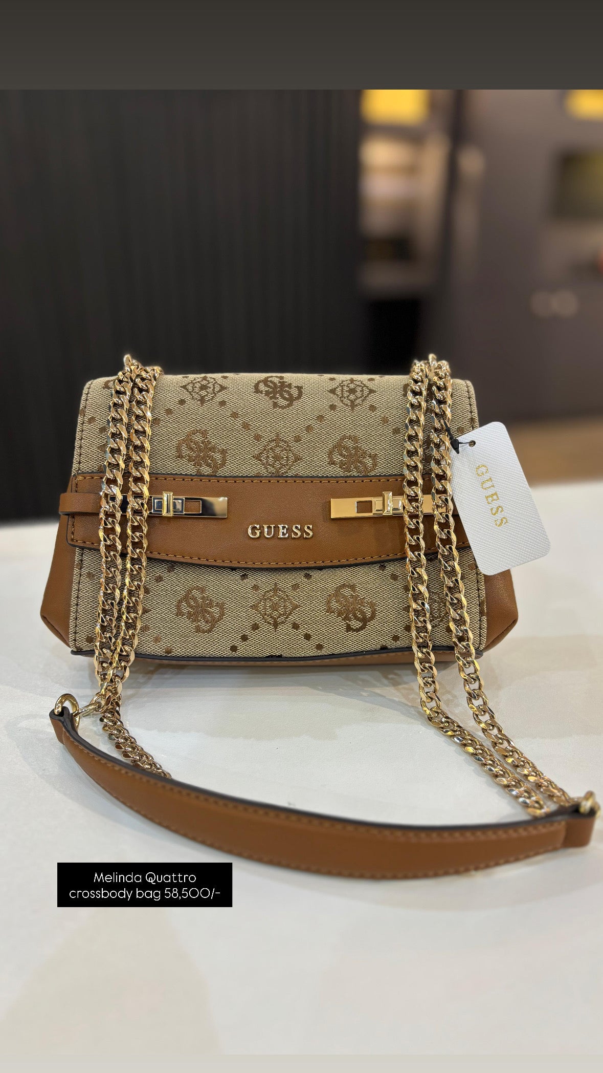 Guess Melinda Quattro G Top Handle Crossbody