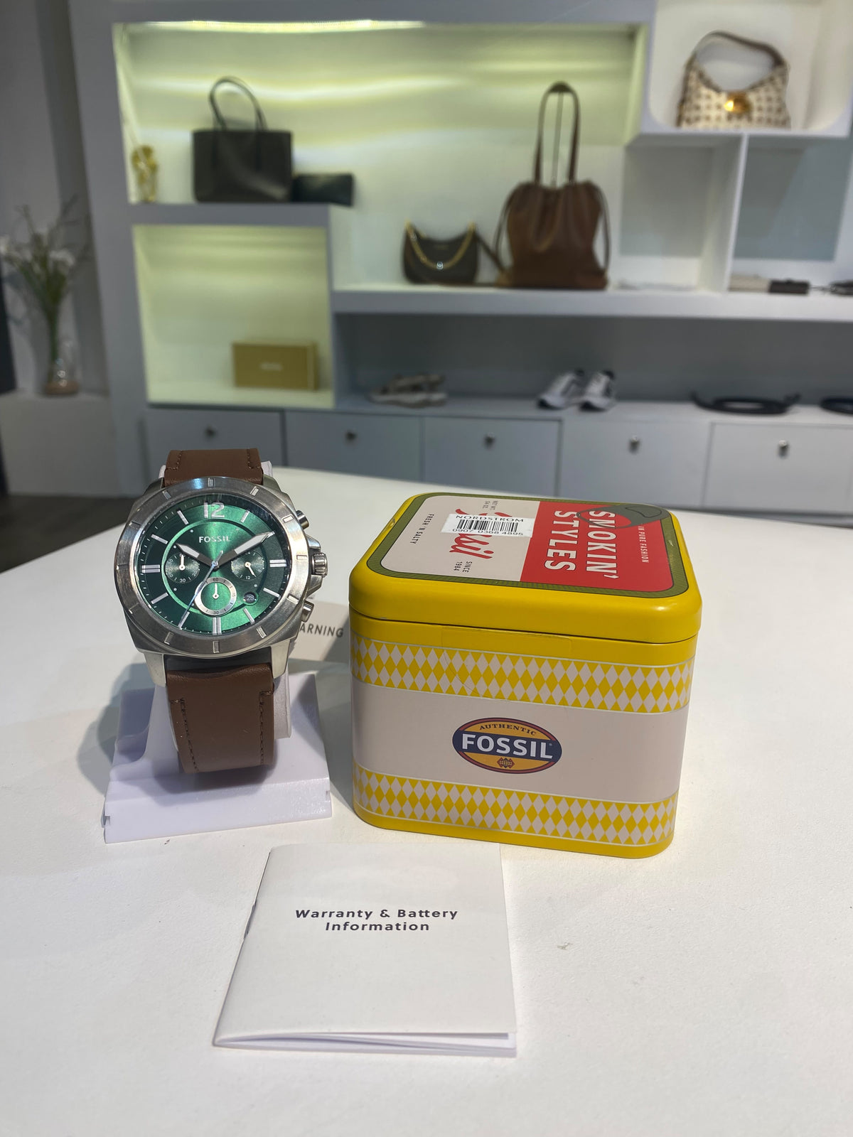 Fossil Privateer Chronograph Brown Leather Watch