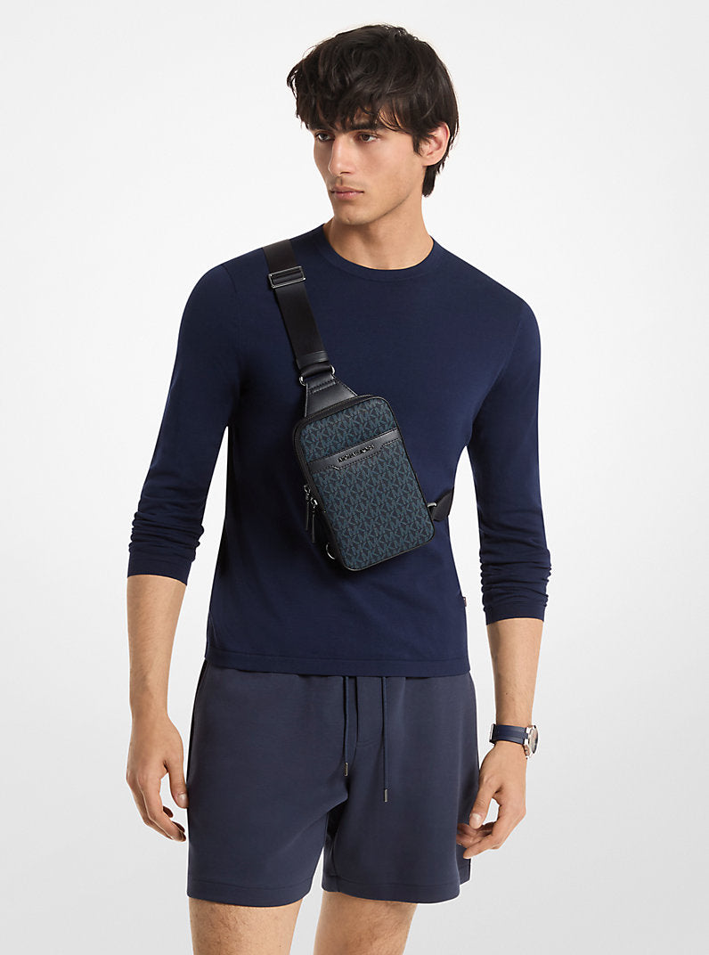 Michael Kors Cooper Medium Signature Logo Sling Pack