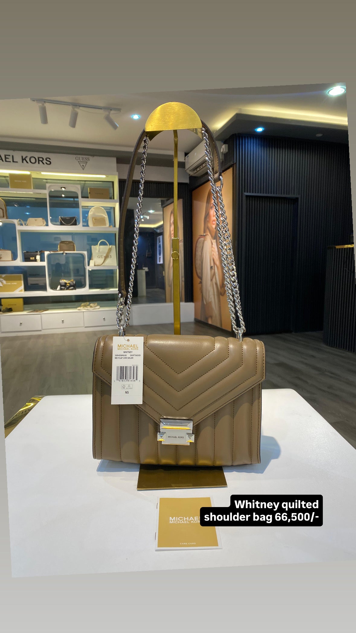 Michael Kors Whitney Medium Quilted Shoulder Bag