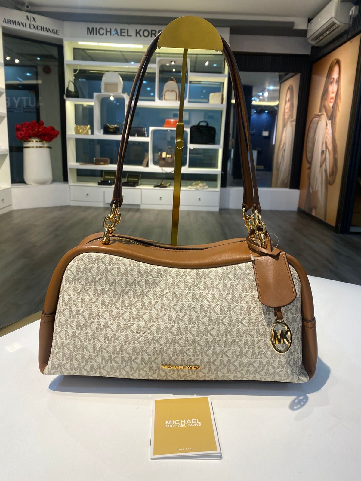 Michael Kors Cecily Medium Signature Logo Shoulder Bag