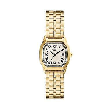 Fossil Harlow 27mm Three-Hand Gold-Tone Stainless Steel Watch