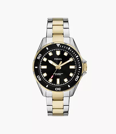 Fossil Dalton Three-Hand Two-Tone Stainless Steel Watch