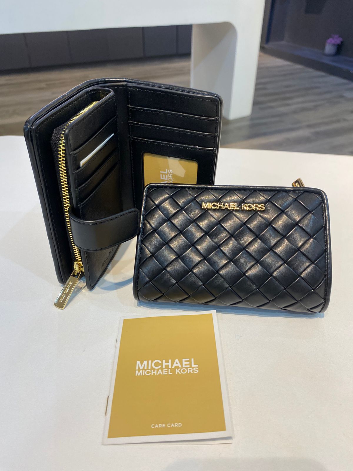 Michael Kors Jet Set Medium Woven Wallet