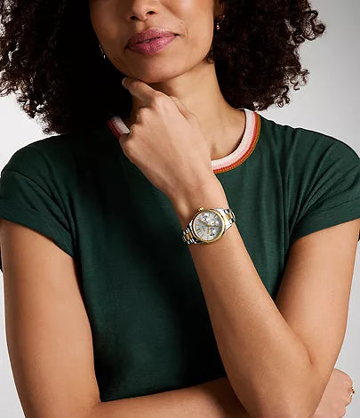 Fossil Rye Multifunction Two-Tone Stainless Steel Watch