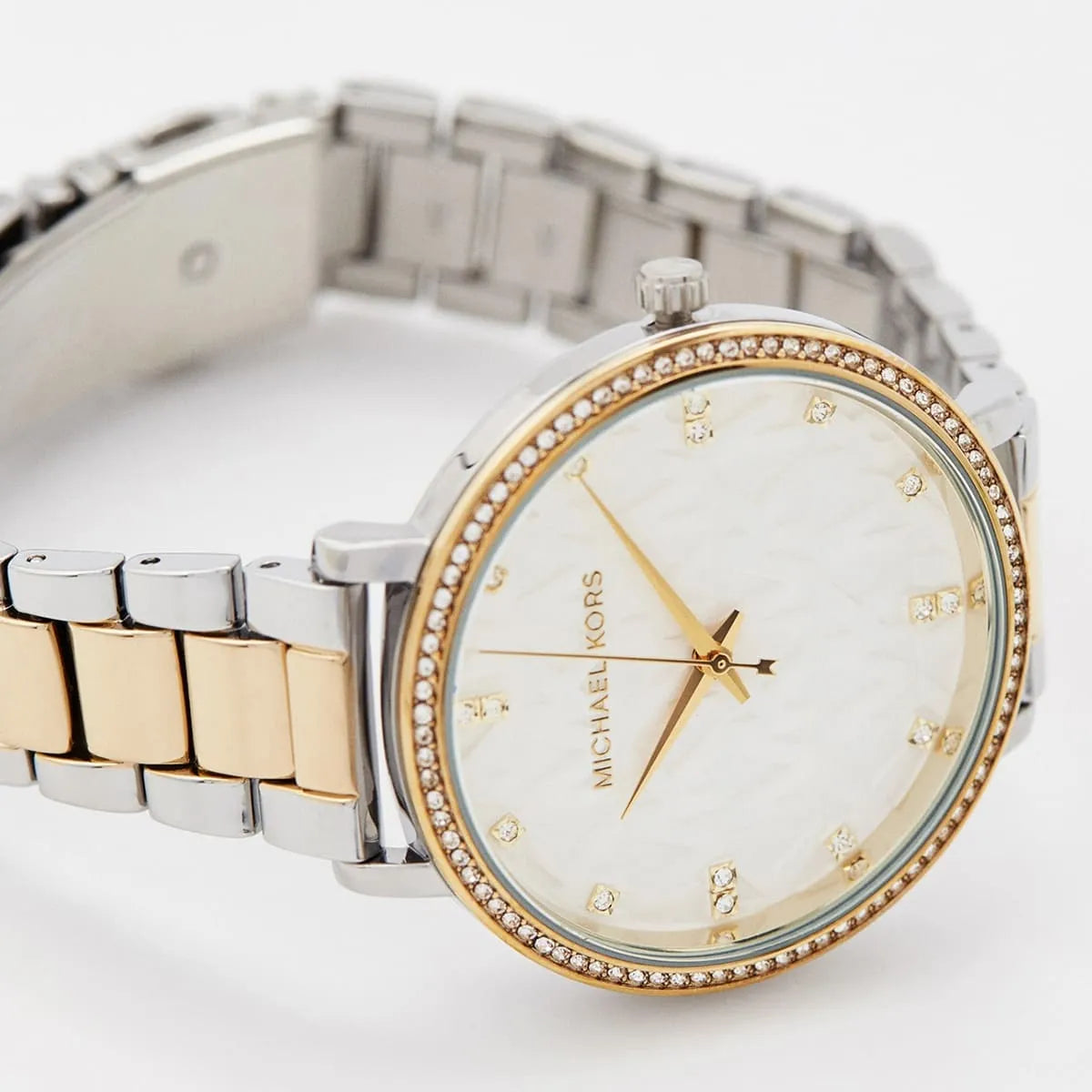 Michael Kors Pyper Quartz Crystal White Dial Ladies Watch