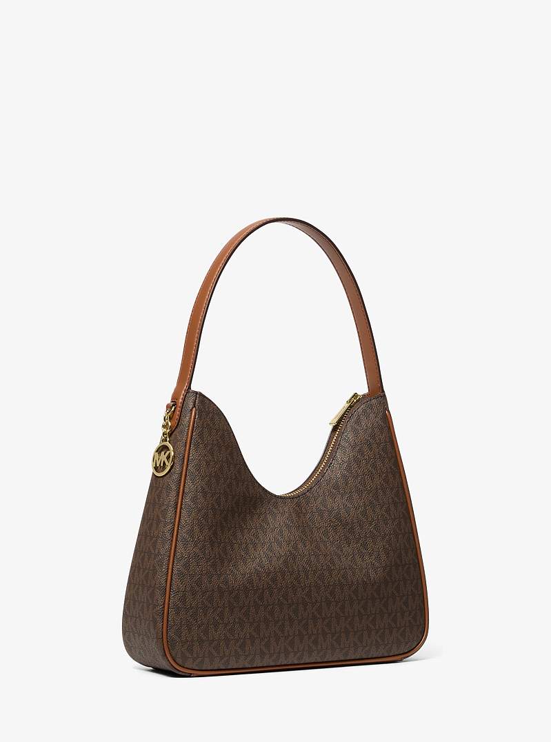 Michael Kors Nayla Small Signature Logo Hobo Shoulder Bag