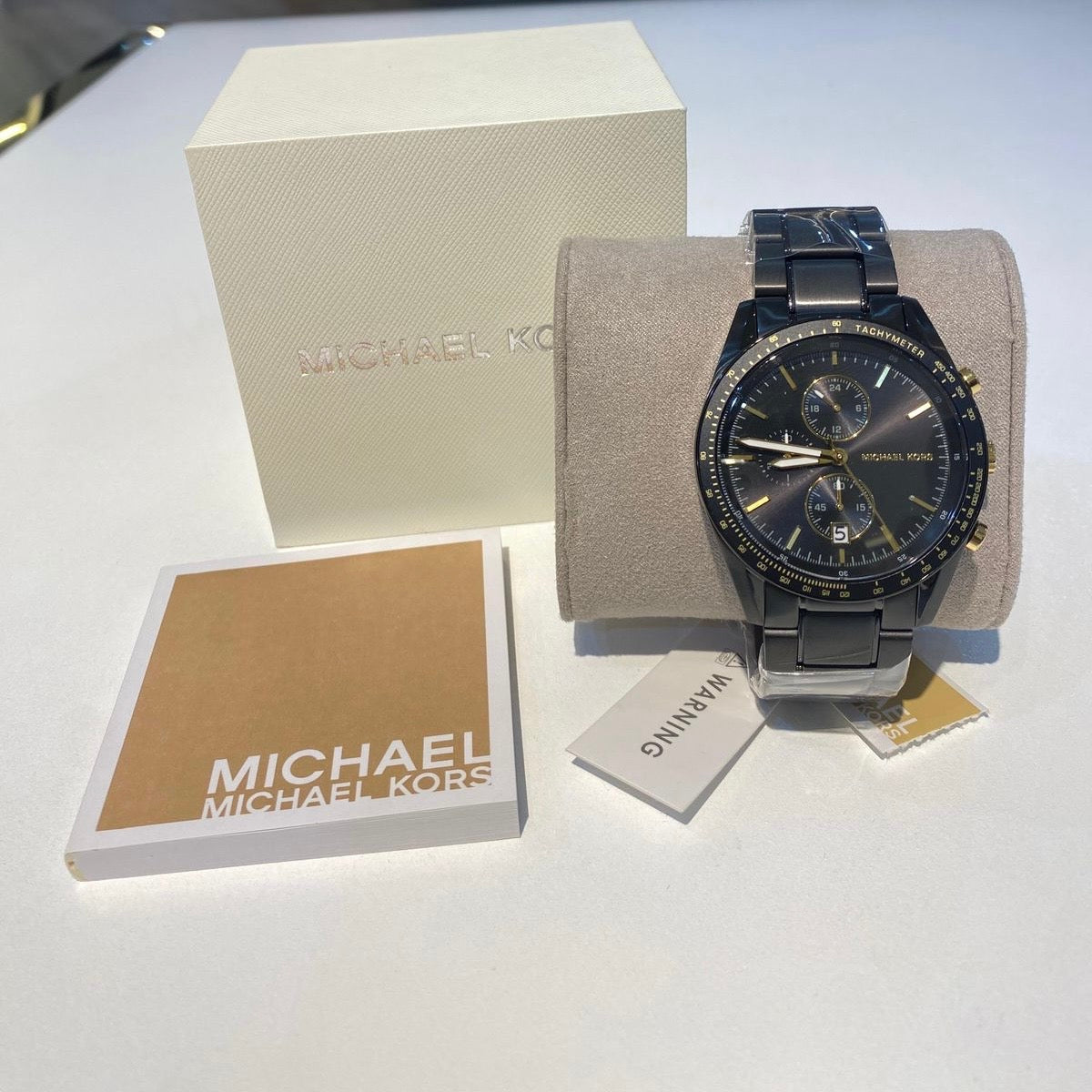 MICHAEL KORS Warren Chronograph Quartz Black Dial Men's Watch