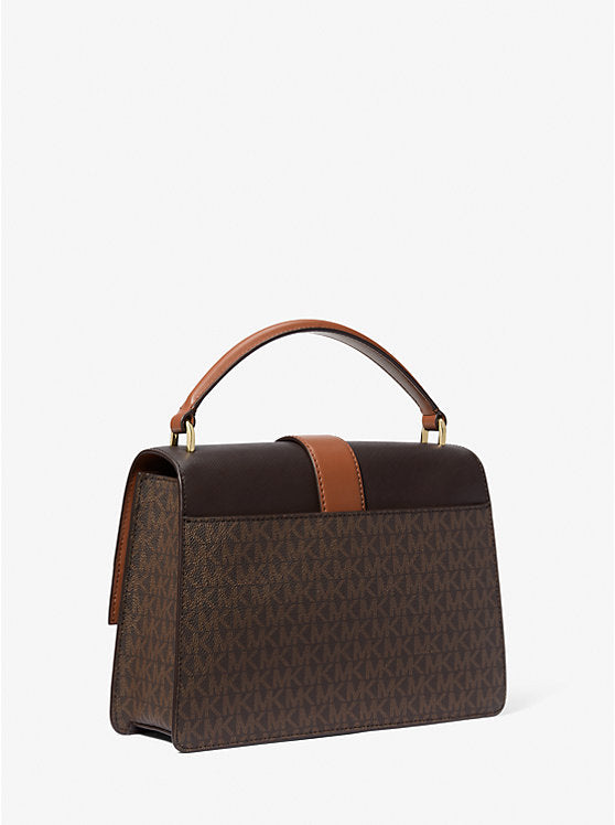 Michael Kors Greenwich Medium Signature Logo Satchel