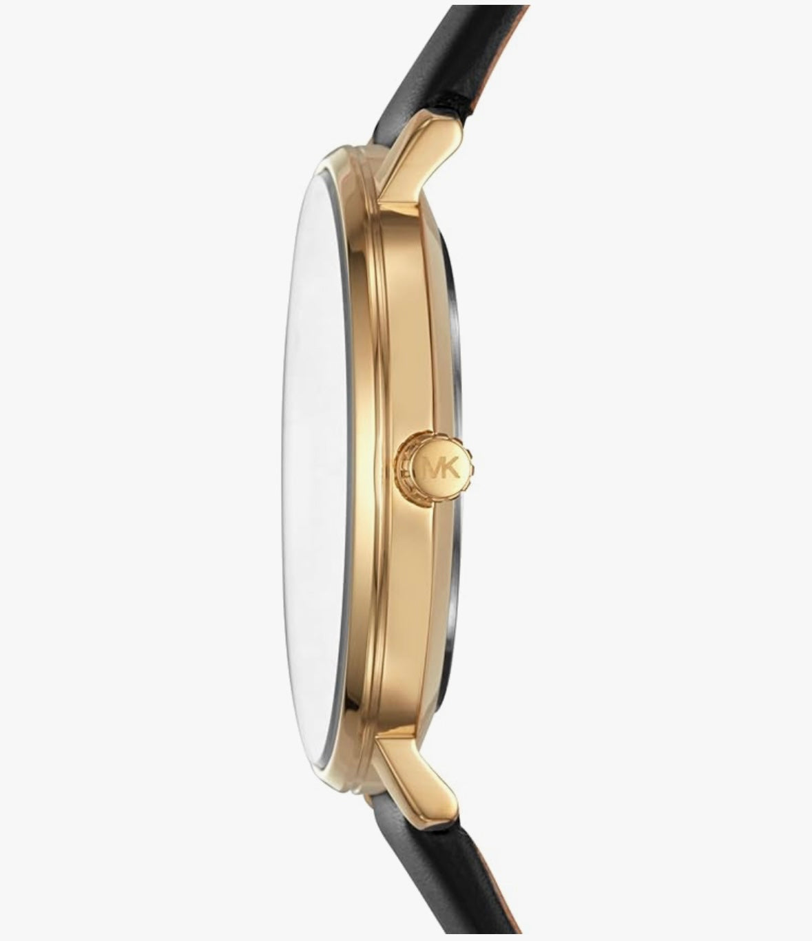 Michael Kors Pyper gold tone leather belt watch