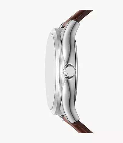 Fenmore Three-Hand Brown Leather Watch