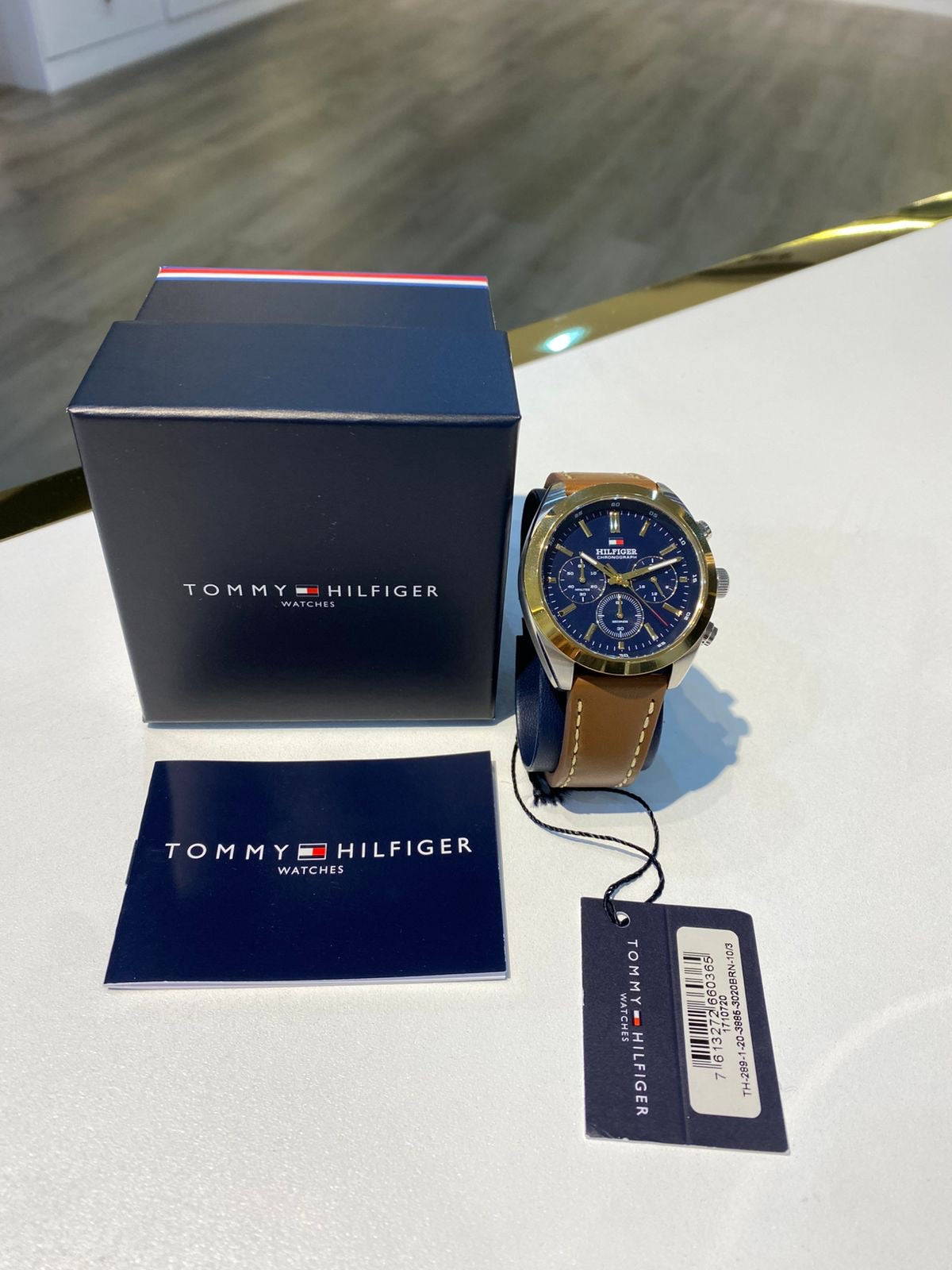 Tommy Hilfiger 40MM Leather Strap Chronograph Watch