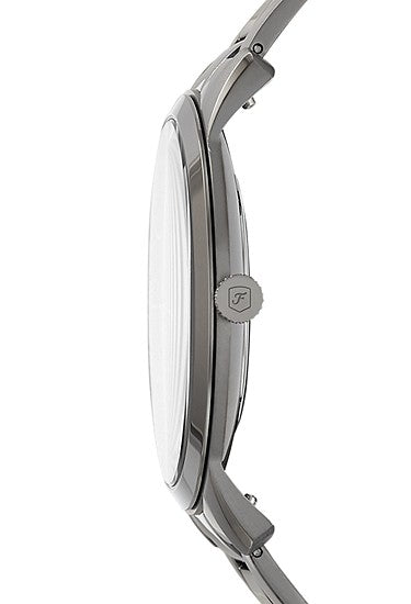 Fossil Minimalist Three-Hand Smoke Stainless Steel Watch