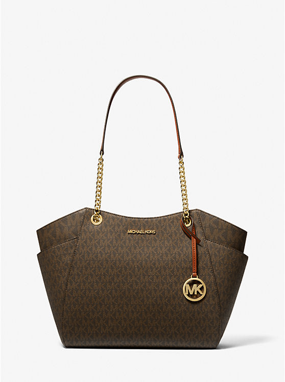 Michael Kors Jet Set Large Signature Logo Shoulder Bag