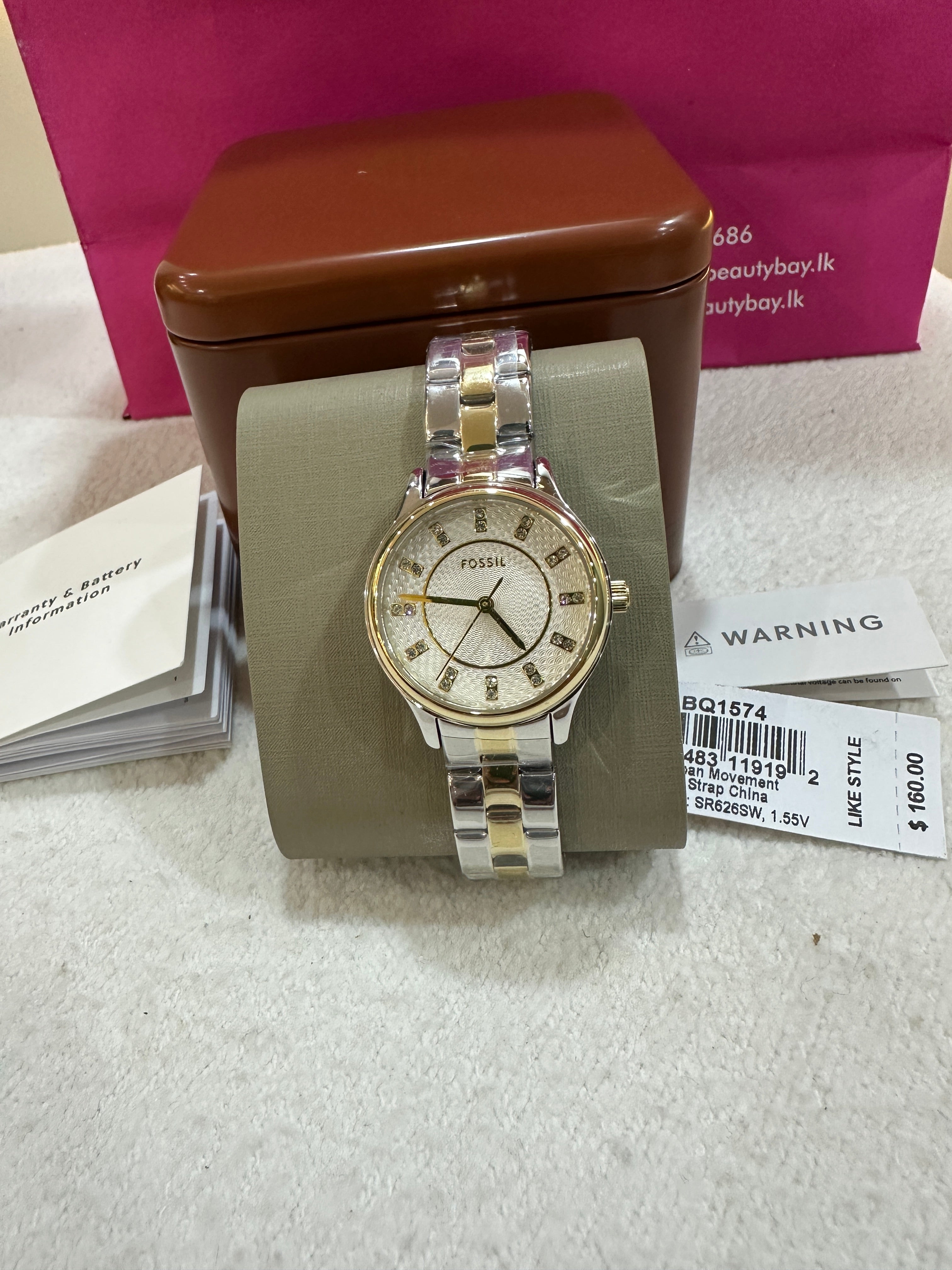 Fossil Modern Sophisticate Three-Hand Two-Tone Stainless Steel Watch