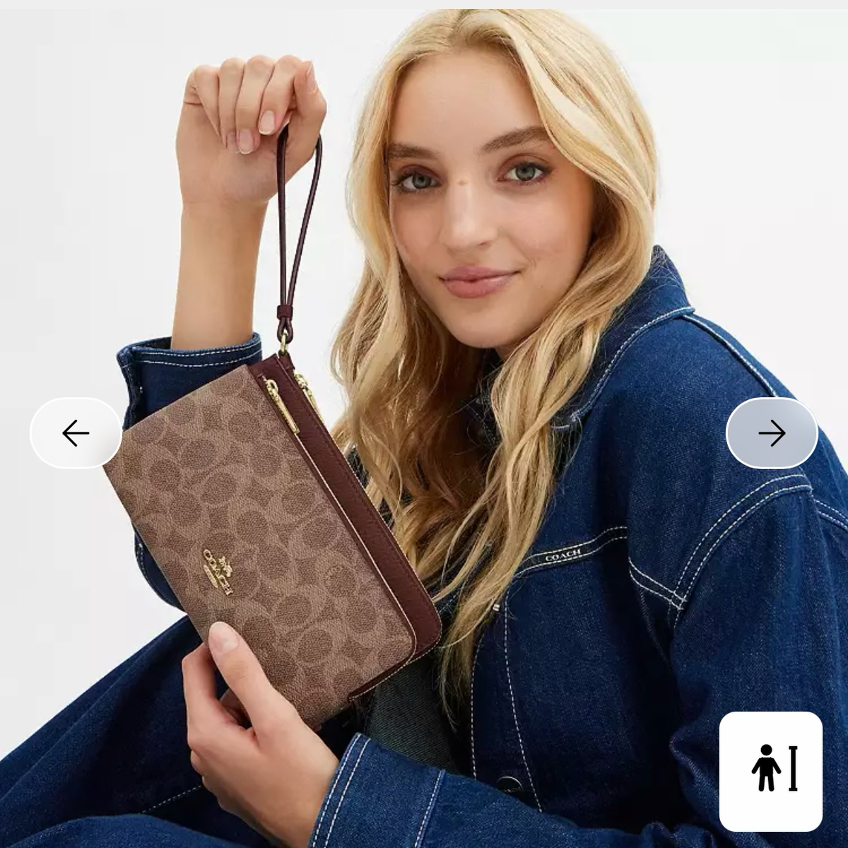 Coach Double Zip Wallet