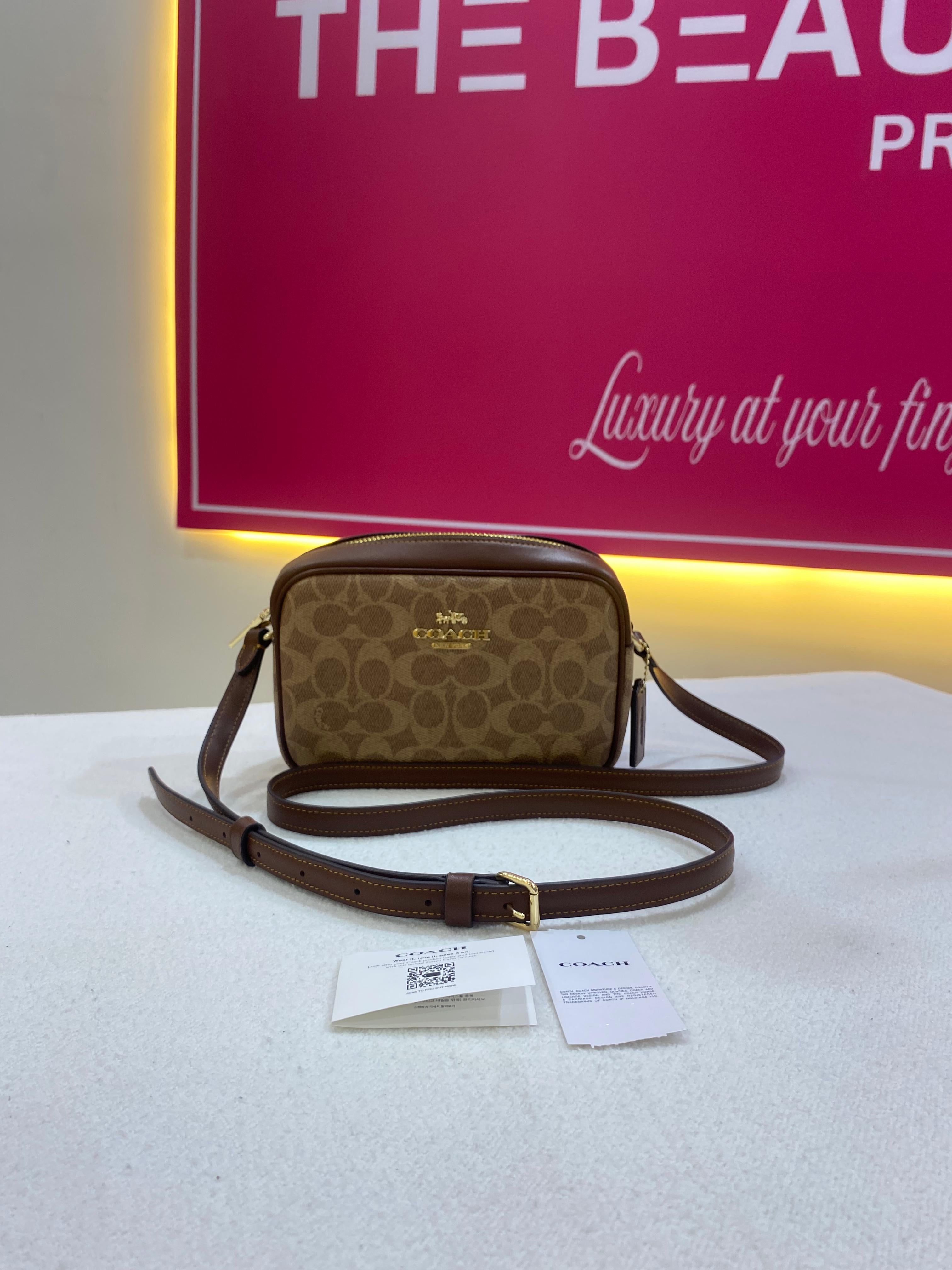 Coach Mini Jamie Camera Bag In Signature Canvas