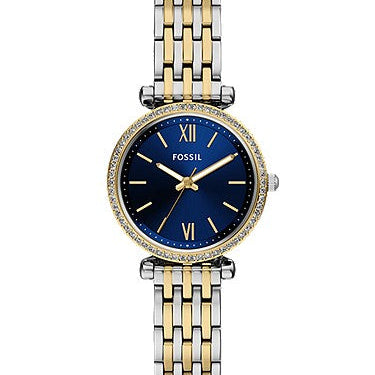 Fossil Carlie Mini Three-Hand Two-Tone Stainless Steel women’s Watch