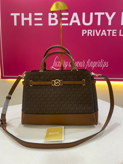 Michael Kors Reed Large Signature Logo Satchel