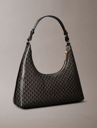 CK Allover Emblem Logo Shoulder Bag