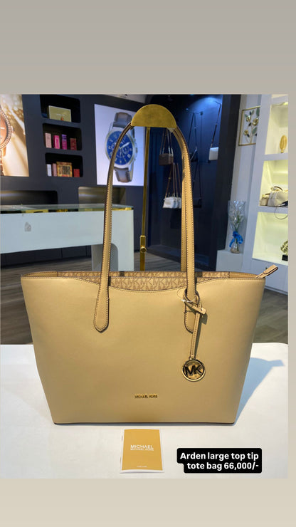 Michael Kors Arden Large Top-Zip Tote Bag