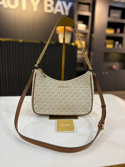 Michael Kors Jet Set Travel Large Signature Logo Convertible Crossbody Bag
