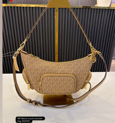 Michael Kors Merritt Small Signature Logo Convertible Shoulder Bag
