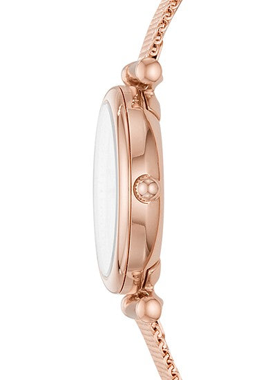 Fossil Carlie Mini Three-Hand Rose Gold-Tone Stainless Steel ladies Watch