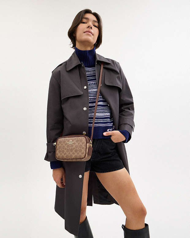 Coach Mini Jamie Camera Bag In Signature Canvas
