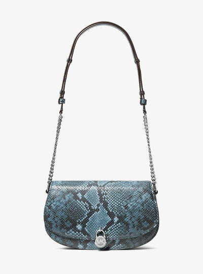 Michael Kors Mila Medium Snake Embossed shoulder Bag