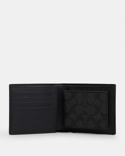 Coach Boxed 3 In 1 Wallet Gift Set In Signature Canvas