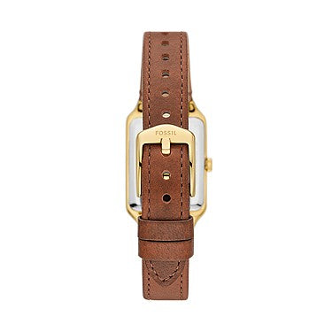 Fossil Raquel 23mm Three-Hand Date Medium Brown Leather Watch
