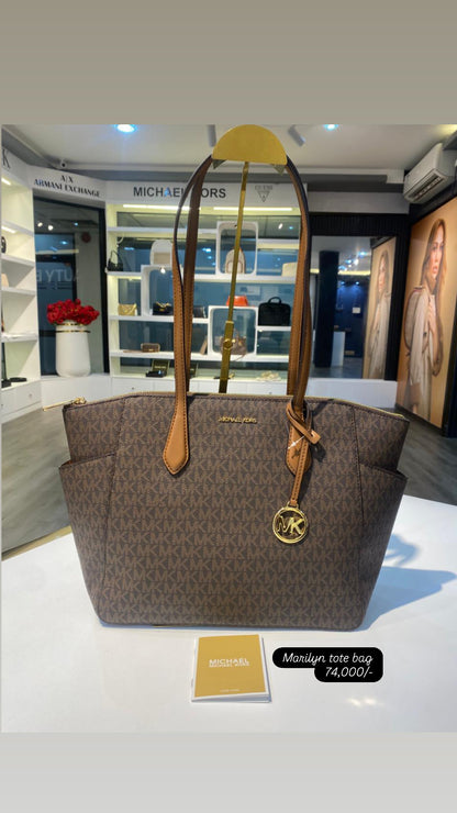 Michael Kors Marilyn Medium Signature Logo Tote Bag