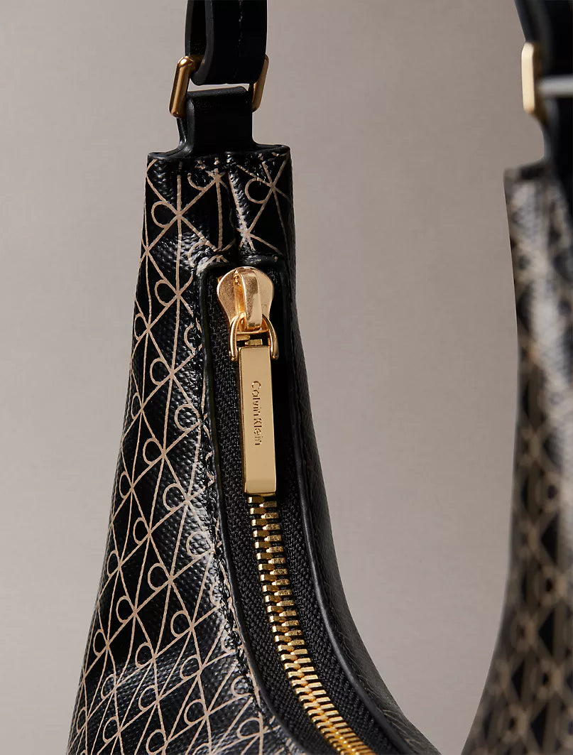 CK Allover Emblem Logo Shoulder Bag